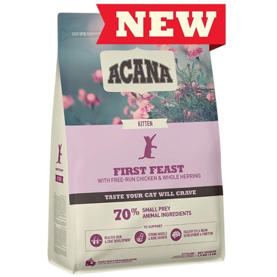 ACANA First Feast Junior – hrană uscată pentru pisoi (junior), 1,8 kg